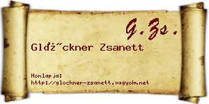 Glöckner Zsanett névjegykártya