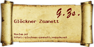 Glöckner Zsanett névjegykártya