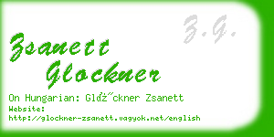 zsanett glockner business card